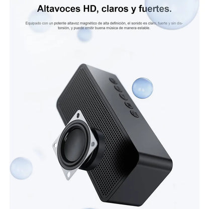 Bocina bluetooth con despertador
