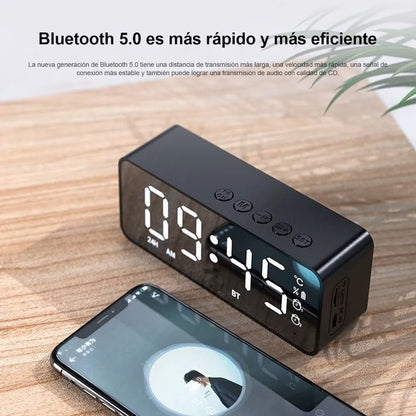 Bocina bluetooth con despertador