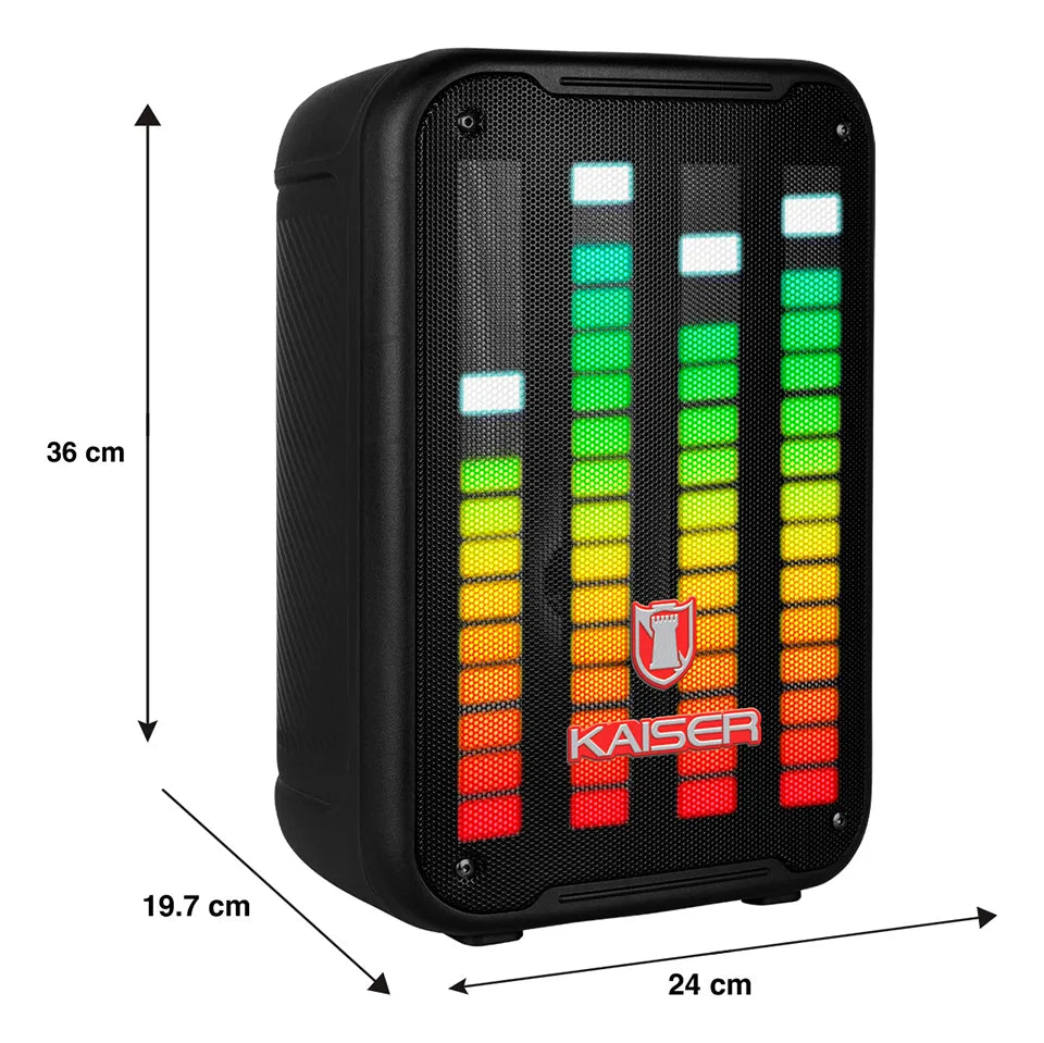 Bocina kaiser MSA 0108 Bafle 8 pulgadas con microfono incluido