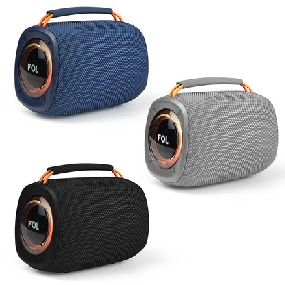 BOCINA TWS RECARGABLE CON LUZ Y CORREA INTEGRADA