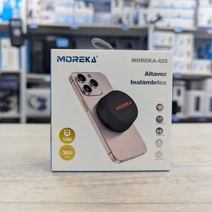 Bocina magnetica magsafe Marca Moreka 15w potencia incluye iman